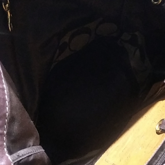 Coach purse brown/tan medium - Picture 8 of 8